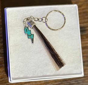 Tucker horse hair keychain