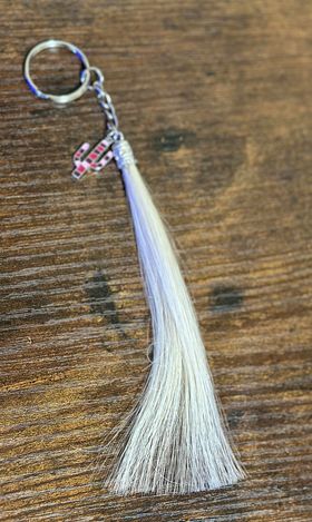 Indy Horse hair keychain