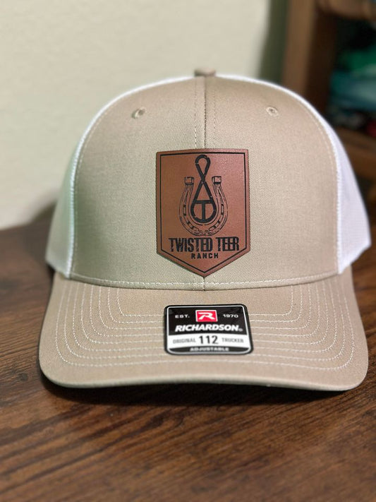 Tan & White Unisex Hat