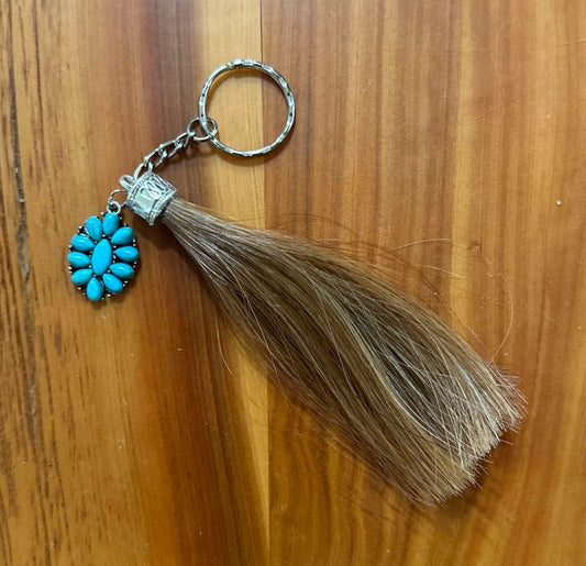 horse hair keychain (sally)